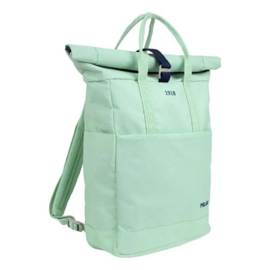Mochila Urbana Milan 10L Cierre Roll Top Verde