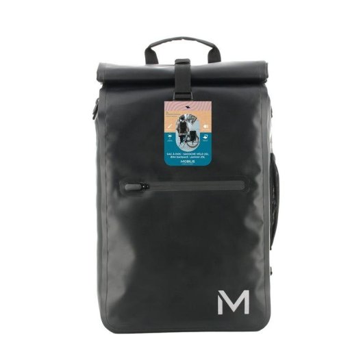 Mochila de Ciclismo Mobilis 070001 Unisex 15.6" A Prueba de Agua Lona Alquitranada