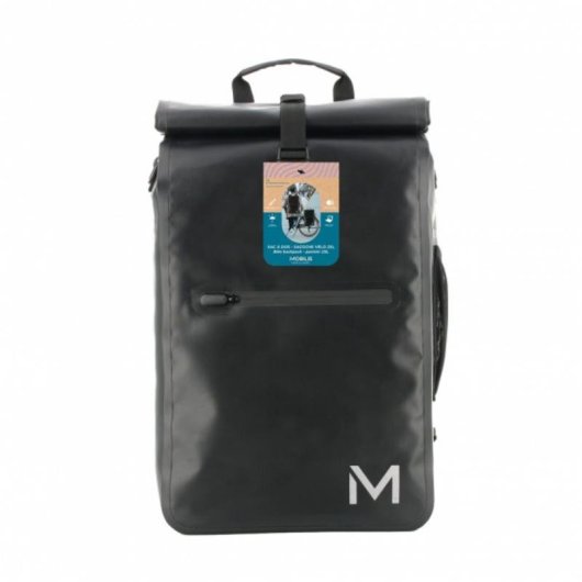 Mochila de Ciclismo Mobilis 070001 Unisex 15.6" A Prueba de Agua Lona Alquitranada