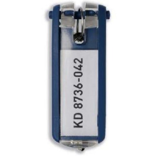 Llavero Durable Key Clip Blu 25 mm x 68 mm 6 pezzi