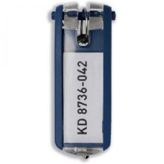 Llavero Durable Key Clip Blu 25 mm x 68 mm 6 pezzi