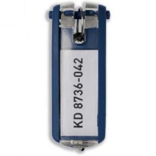 Llavero Durable Key Clip Blu 25 mm x 68 mm 6 pezzi