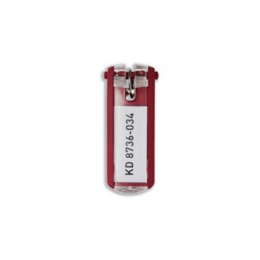 Llavero Durable Key Clip Rosso 68 mm x 25 mm 6 pezzi