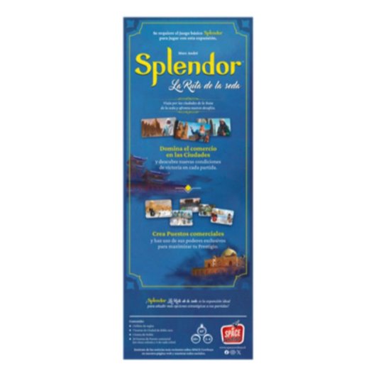 Juego de cartas Splendor La Ruta de la Seda Asmodee Expansión