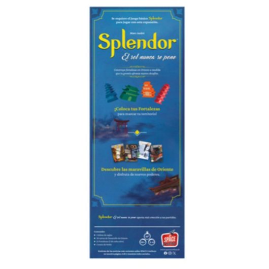 Juego de Mesa Splendor El Sol Nunca Se Pone Asmodee Expansión Oriente y Fortalezas
