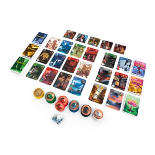 Juego de Mesa Splendor El Sol Nunca Se Pone Asmodee Expansión Oriente y Fortalezas
