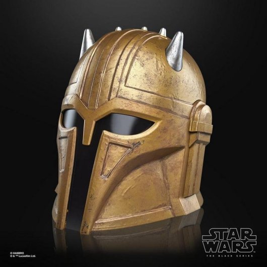 Capacete Eletrónico Star Wars The Armorer Hasbro Black Series Iluminação