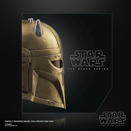 Capacete Eletrónico Star Wars The Armorer Hasbro Black Series Iluminação