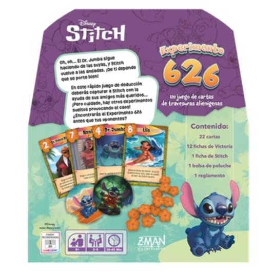 Juego de cartas Disney Stitch Experimento 626 Asmodee