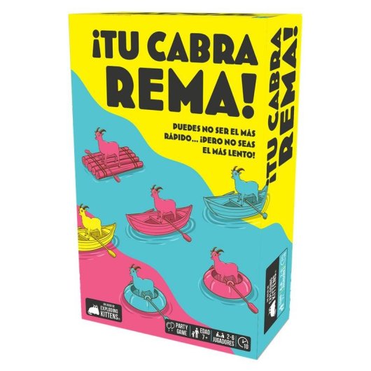 Juego de mesa ¡Tu cabra rema! Exploding Kittens Estrategia 2 a 6 jugadores
