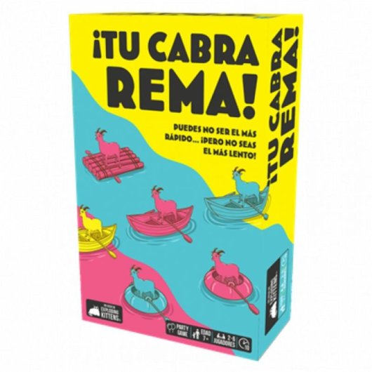 Juego de mesa ¡Tu cabra rema! Exploding Kittens Estrategia 2 a 6 jugadores