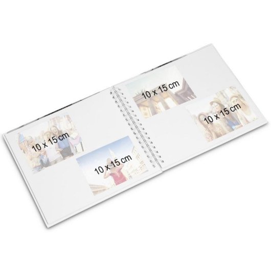 Fotoalbum Hama Romance 28x24 cm 40 Weiß Seiten Beige