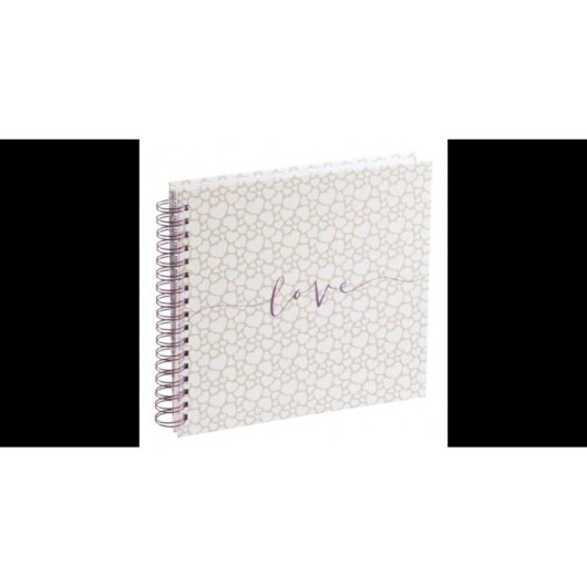 Fotoalbum Hama Romance 28x24 cm 40 Weiß Seiten Beige