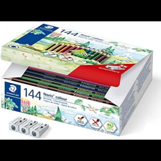 Matite colori Staedtler Noris colour 185 multicolori 144 unità
