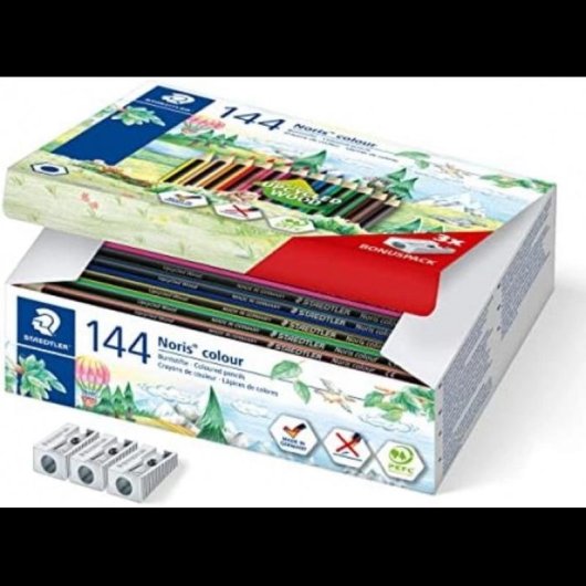 Matite colori Staedtler Noris colour 185 multicolori 144 unità