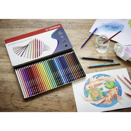 Buntstifte STABILO Aquacolor multicolor Metallbox 36 Stück