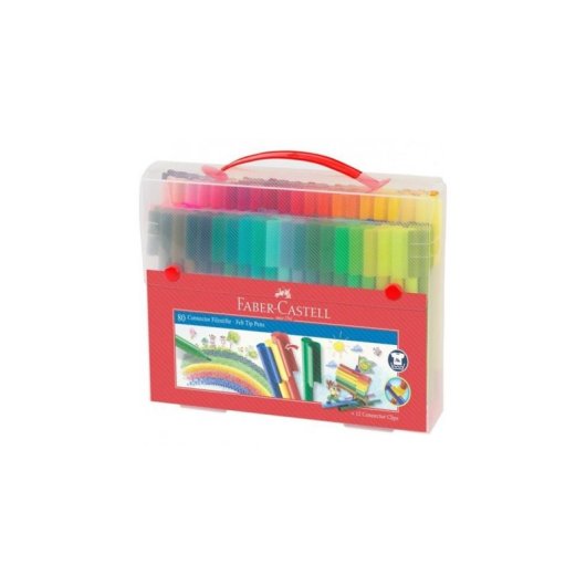 Rotulador Connector Maletín 92 Teile Faber-Castell Spiel Geschenk