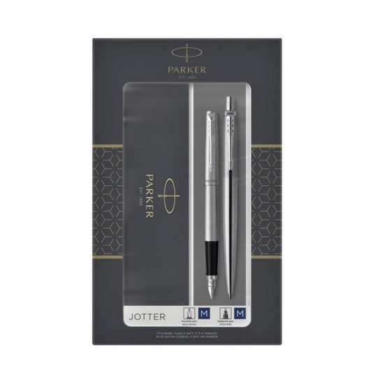 Penna a sfera e Penna stilografica Parker Duo Jotter Aço Ct