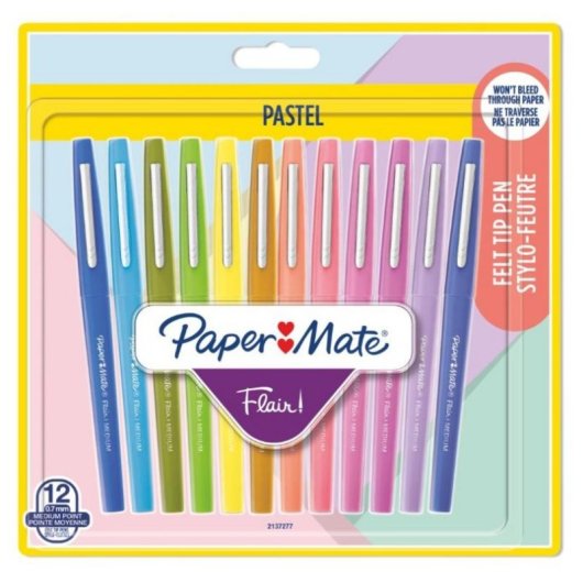Rotulador Papermate Flair Medio 12 Colores Surtidos 0,7 mm