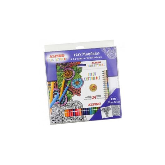 Set Lápices de Colores Alpino con Mandalas 24 Unidades