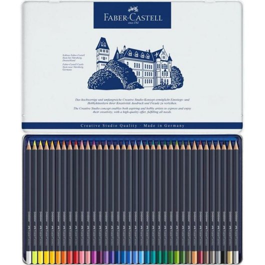 Farbstifte Faber-Castell Goldfaber Metal 36 Stücke mehrfarbig weich