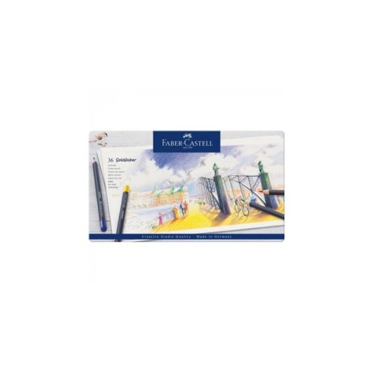 Farbstifte Faber-Castell Goldfaber Metal 36 Stücke mehrfarbig weich