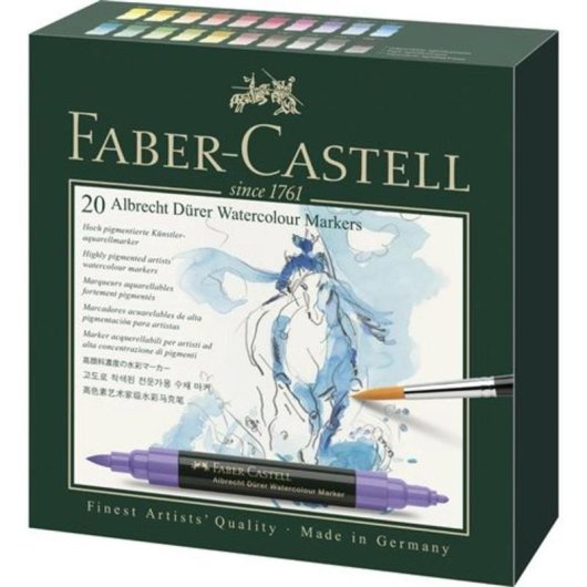 Aquarellierbare Farbstifte Goldfaber Aqua 24 Stück Metallbox Faber-Castell