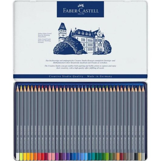 Aquarellierbare Farbstifte Goldfaber Aqua Etui x36 Faber-Castell