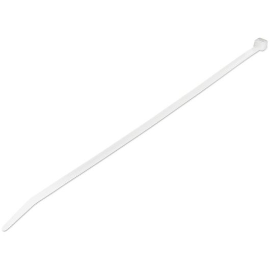 Bridas de cable StarTech 25 cm blancas paquete de 100 Nylon 66