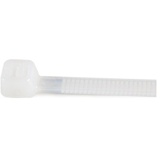 Bridas de cable StarTech 25 cm blancas paquete de 100 Nylon 66