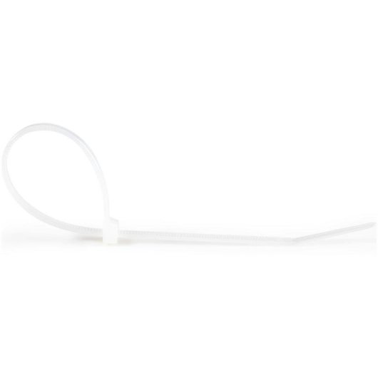 Bridas de cable StarTech 25 cm blancas paquete de 100 Nylon 66