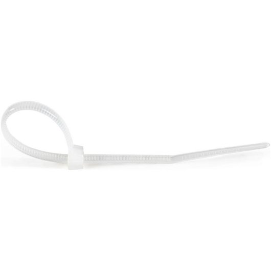 Bride de câble StarTech.com 10 cm paquet 100 blanc Nylon 66