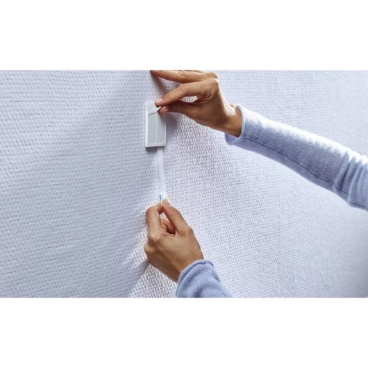 Gancho adhesivo Tesa para paredes pintadas y yeso 2 kg Blanco