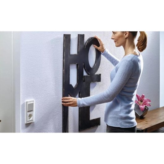 Gancho adhesivo Tesa para paredes pintadas y yeso 2 kg Blanco