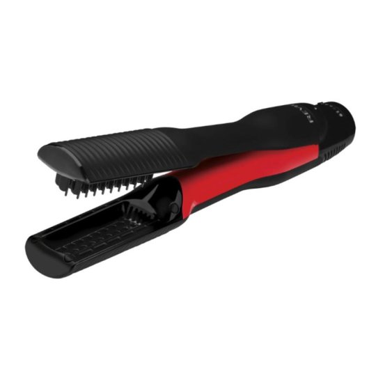 Plancha de Pelo Cerámica Turmalina OEM RVDR5330 6 Ajustes Seco y Húmedo Negro Rojo