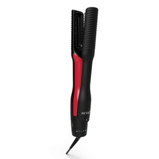 Plancha de Pelo Cerámica Turmalina OEM RVDR5330 6 Ajustes Seco y Húmedo Negro Rojo
