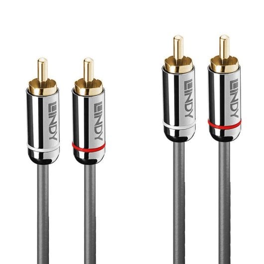 Cabo de Áudio Lindy 2 m RCA Macho para RCA Macho Antracite