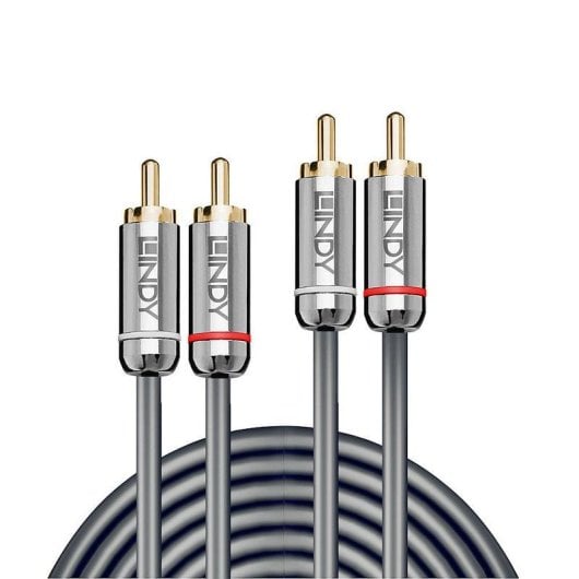 Cabo de Áudio Lindy 2 m RCA Macho para RCA Macho Antracite