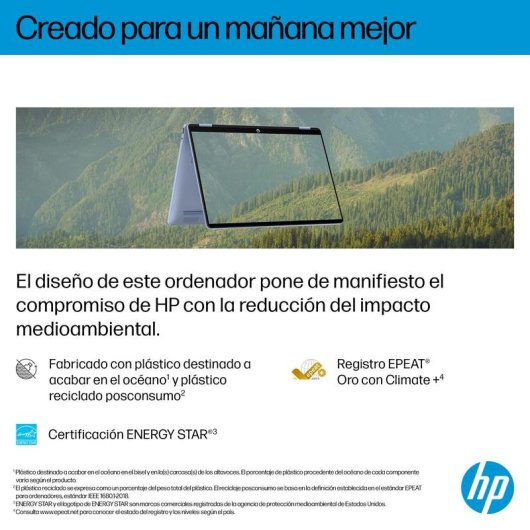 Portátil HP OmniBook 5 Flip 14-fp0054ns 14" Intel Core 5 120U 16GB 1TB SSD Intel Graphics Windows 11 Home