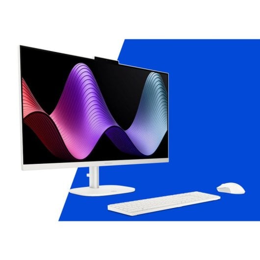 All-in-One HP OmniStudio 27-cu0032ns Intel Core 5 120U 16GB 1TB SSD Intel Graphics 27" FreeDOS Branco algodão