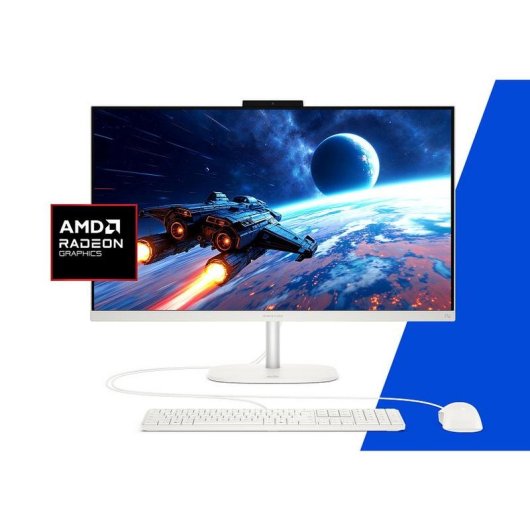 Ordenador Todo en uno HP OmniStudio 27-cw0011ns AMD Ryzen AI 7 445 32GB 1TB SSD Radeon 840M 27" Windows 11 Home IR FHD