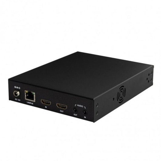 Servidor Lindy 38519 3840 x 2160 60 pps H.264 H.265 Negro Metal 12 V