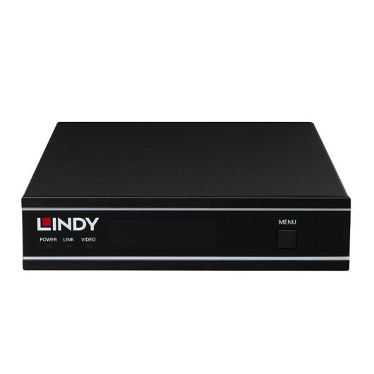Servidor Lindy 38519 3840 x 2160 60 pps H.264 H.265 Negro Metal 12 V