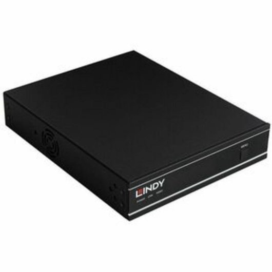 Servidor Lindy 38519 3840 x 2160 60 pps H.264 H.265 Negro Metal 12 V