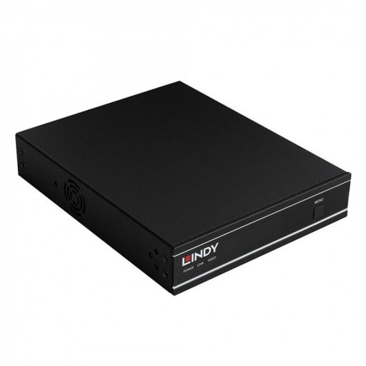 Servidor Lindy 38519 3840 x 2160 60 pps H.264 H.265 Negro Metal 12 V