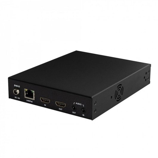 Servidor Lindy 38519 3840 x 2160 60 pps H.264 H.265 Negro Metal 12 V