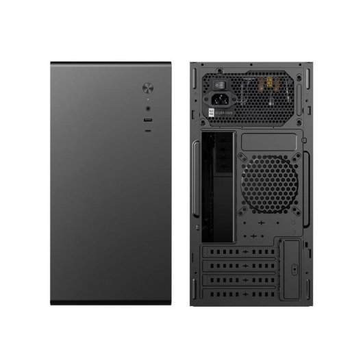 Caja PC Micro ATX CoolBox M640C FullMetal USB-C 3.2 Gen1 500W