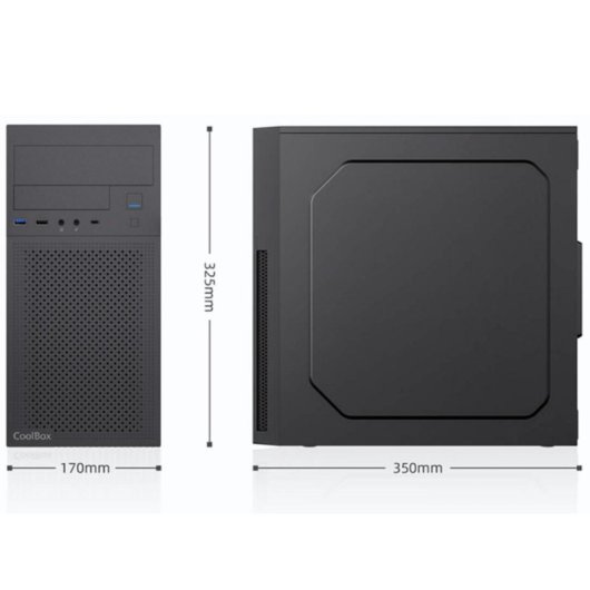 Caja PC MicroATX CoolBox M680 USB-C 3.2 Gen1 Fuente 500W