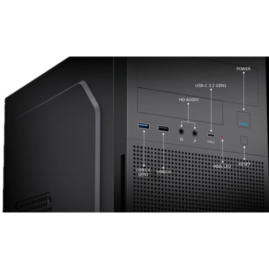 Caja PC MicroATX CoolBox M680 USB-C 3.2 Gen1 Fuente 500W