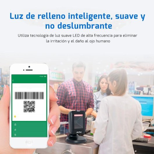 Leitor de códigos de barras AVPos AVP-630-2D 1D/2D USB Preto